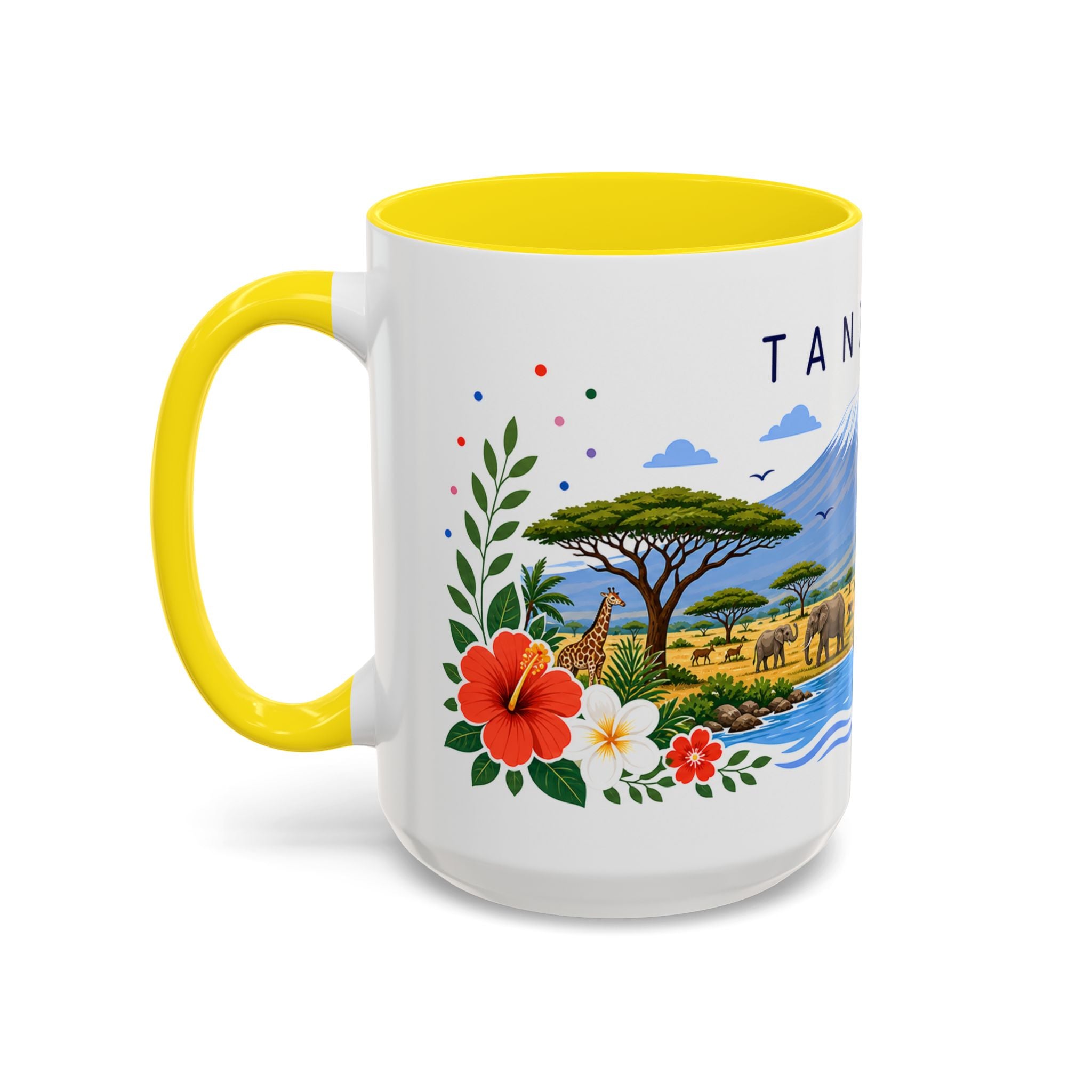 Tanzania Coffee Mug | Travel Souvenir Accent Mug | Place Gift Ceramic Cup 11oz 15oz