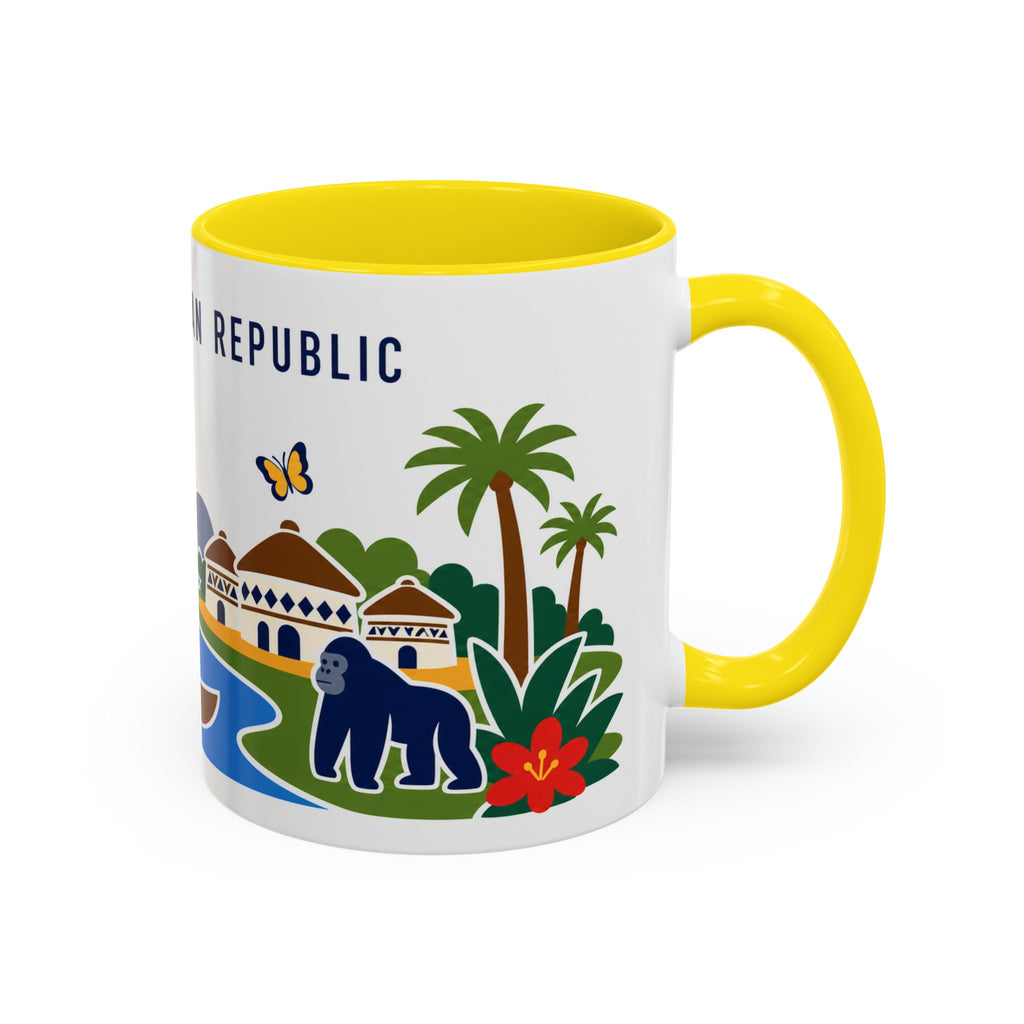 Central African Republic Coffee Mug | Travel Souvenir Accent Mug | Country Gift Ceramic Cup 11oz 15oz