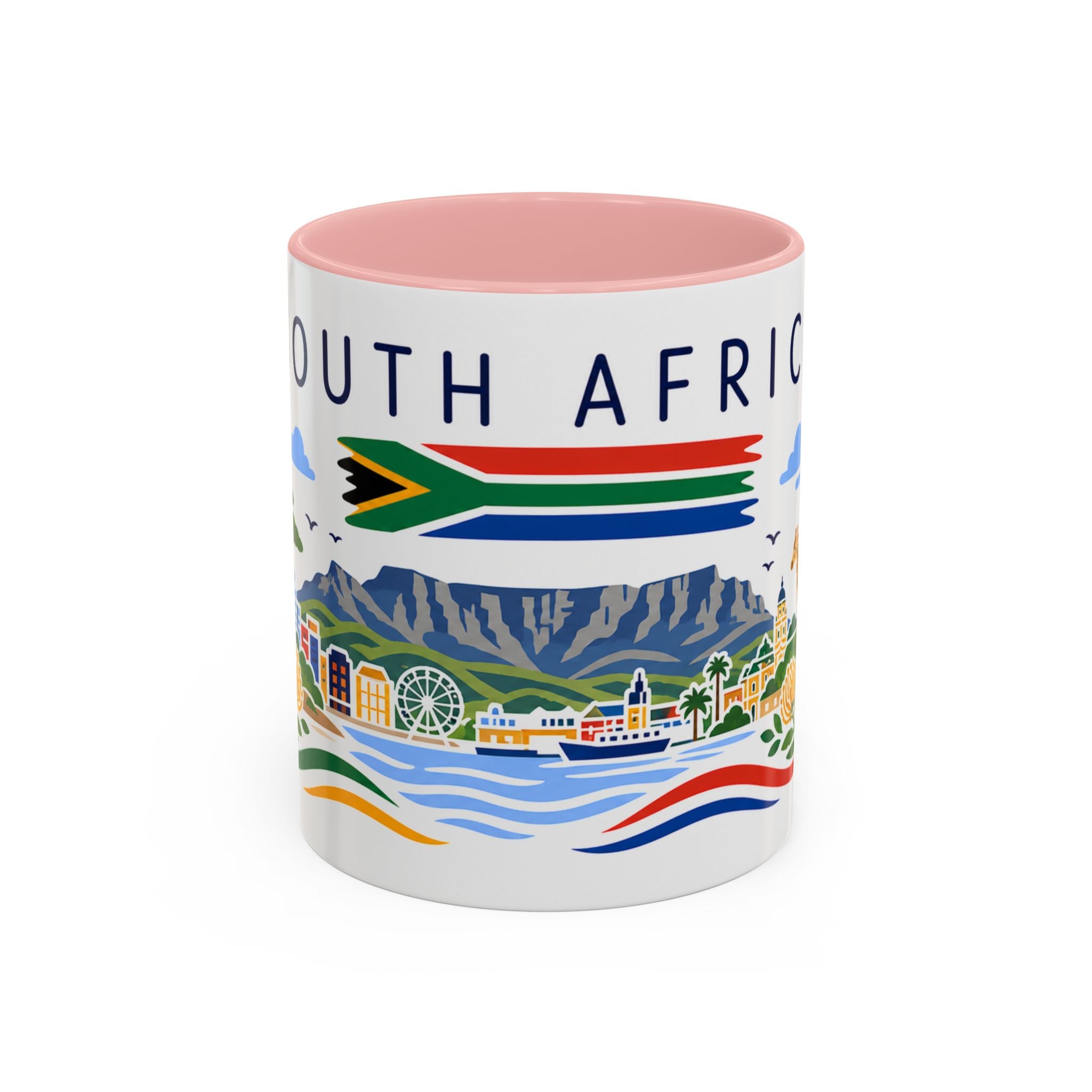 South Africa Coffee Mug | Travel Souvenir Accent Mug | Country Gift Ceramic Cup 11oz 15oz