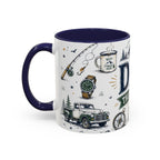 Dad The Legend Coffee Mug | Father's Day Gift for Dad | Accent Color Ceramic 11oz 15oz