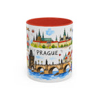 Prague Travel Mug | European City Souvenir Accent Coffee Mug | 11oz 15oz Ceramic Cup