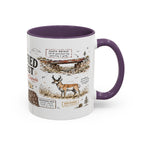 Petrified Forest National Park Coffee Mug | Arizona Painted Desert Fossil Gift | Accent Color Ceramic 11oz 15oz