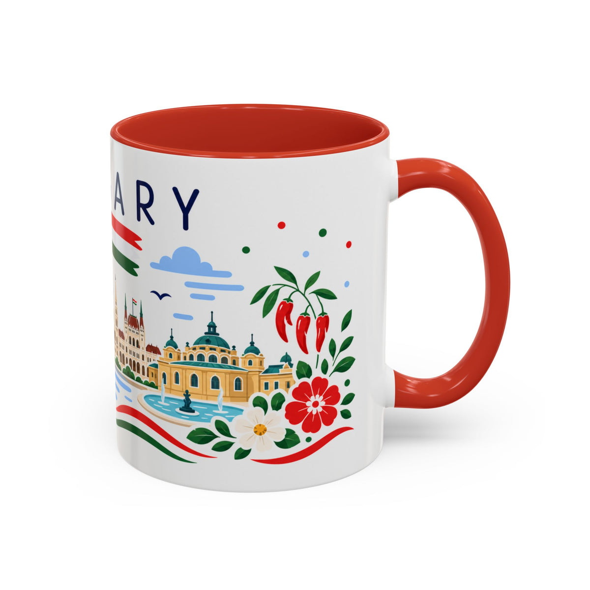 Hungary Coffee Mug | Travel Souvenir Accent Mug | Country Gift Ceramic Cup 11oz 15oz