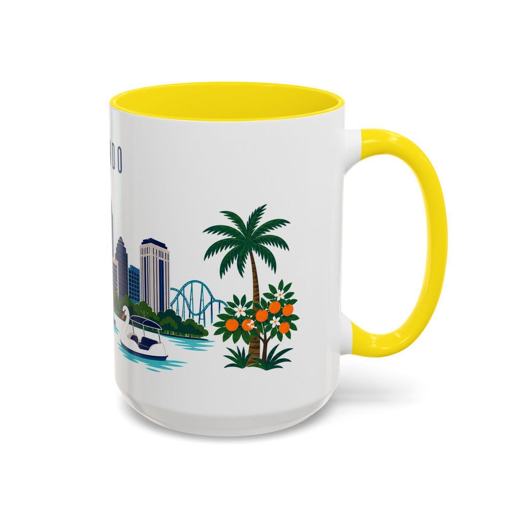 Orlando Coffee Mug | United States Travel Souvenir | Porcelain Decal City Gift | 11oz 15oz Accent Mug