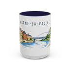 Marne-La-Vallée Coffee Mug | France Travel Souvenir | Porcelain Decal City Gift | 11oz 15oz Accent Mug