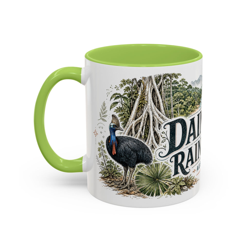 Daintree Rainforest Mug, Australia Travel Souvenir, Bucket List Gift, Accent Ceramic Coffee Mug 11oz 15oz