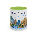 Macau Coffee Mug | Travel Souvenir Accent Mug | Place Gift Ceramic Cup 11oz 15oz