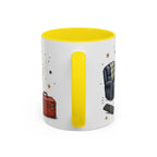 Grandpa's Jokes Are Legendary Coffee Mug | Funny Gift From Grandkids | Accent Ceramic 11oz 15oz