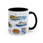 Stockholm Illustrated Travel Mug | City Souvenir Accent Coffee Mug | 11oz 15oz Ceramic Cup