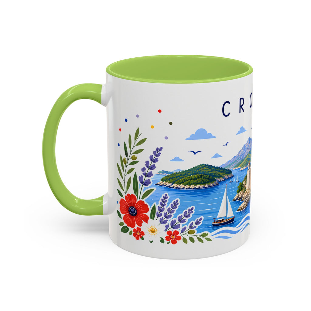Croatia Coffee Mug | Travel Souvenir Accent Mug | Place Gift Ceramic Cup 11oz 15oz