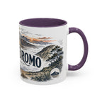 Mount Bromo Mug, Indonesia Travel Souvenir, Bucket List Gift, Accent Ceramic Coffee Mug 11oz 15oz