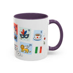 Venice Coffee Mug | Postage Stamp Collage Mug | Travel Souvenir Accent Cup 11oz 15oz