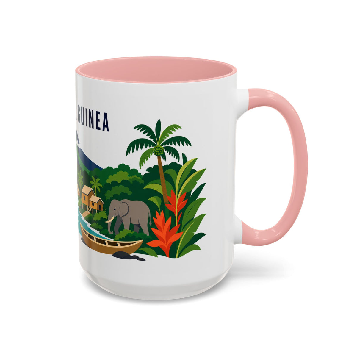Equatorial Guinea Coffee Mug | Travel Souvenir Accent Mug | Country Gift Ceramic Cup 11oz 15oz