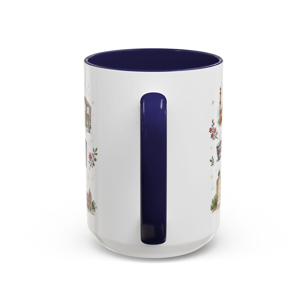 Lahore Coffee Mug | Pakistan Souvenir Travel Gift | Accent Color Ceramic 11oz 15oz