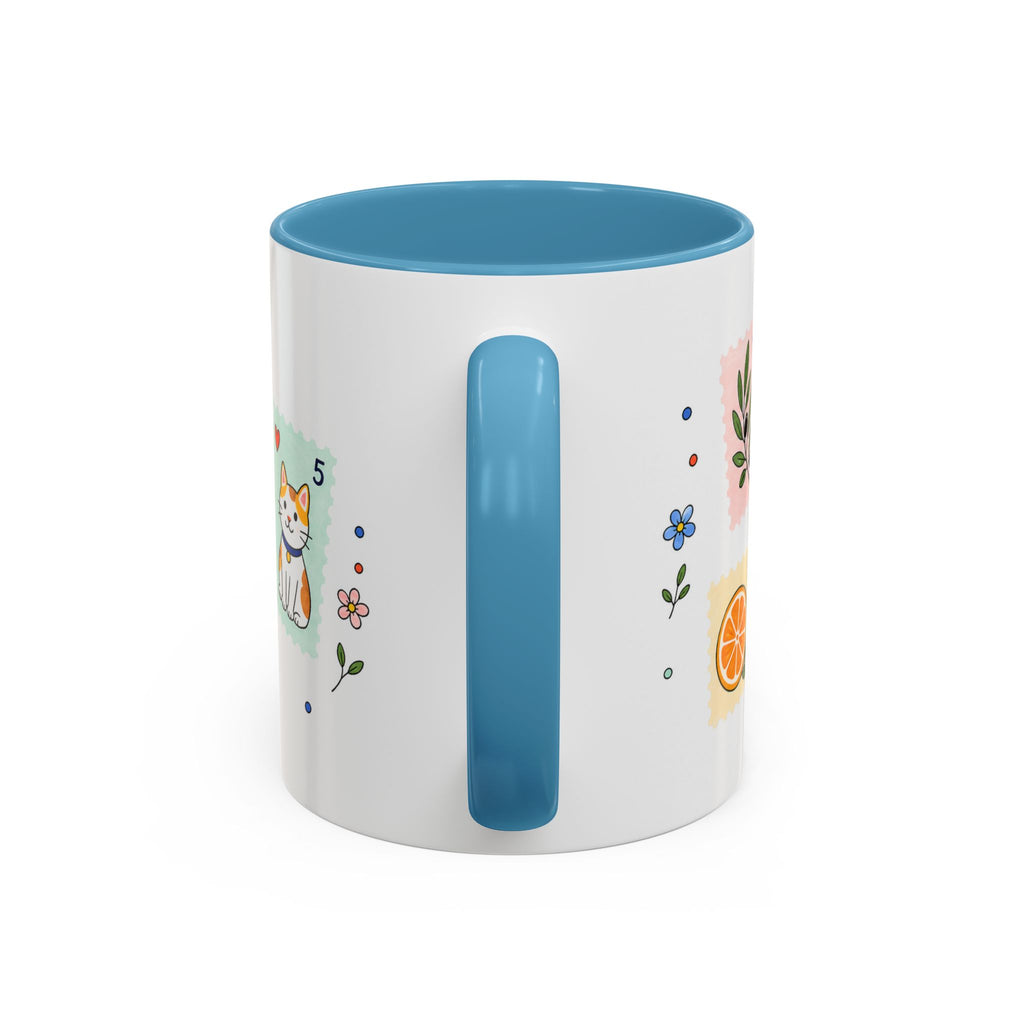 Athens Coffee Mug | Postage Stamp Collage Mug | Travel Souvenir Accent Cup 11oz 15oz