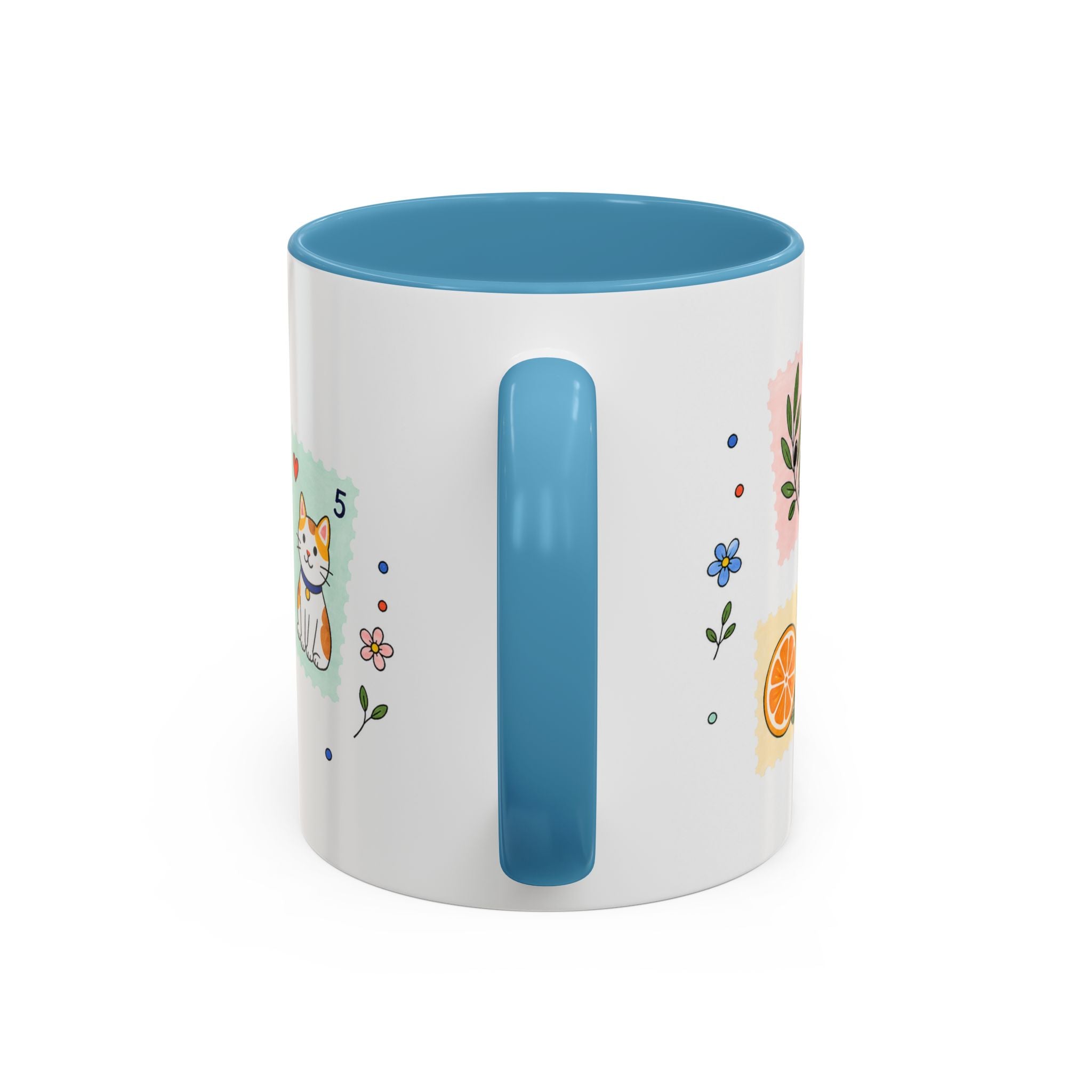 Athens Coffee Mug | Postage Stamp Collage Mug | Travel Souvenir Accent Cup 11oz 15oz