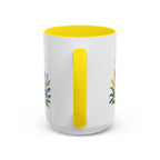 Virgo Zodiac Coffee Mug | Maiden and Wheat Design | Astrology Birthday Gift | 11 oz 15 oz Ceramic Accent Mug