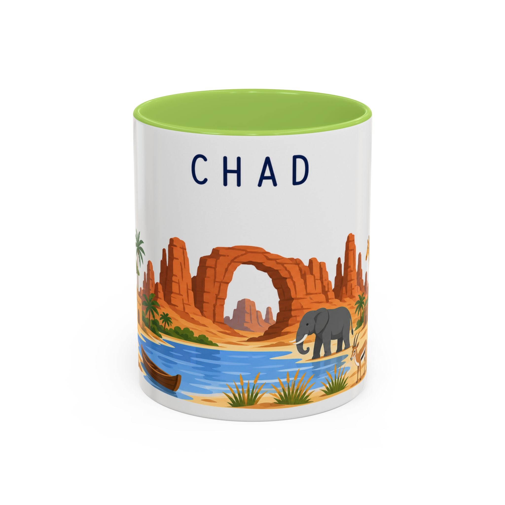 Chad Coffee Mug | Travel Souvenir Accent Mug | Country Gift Ceramic Cup 11oz 15oz