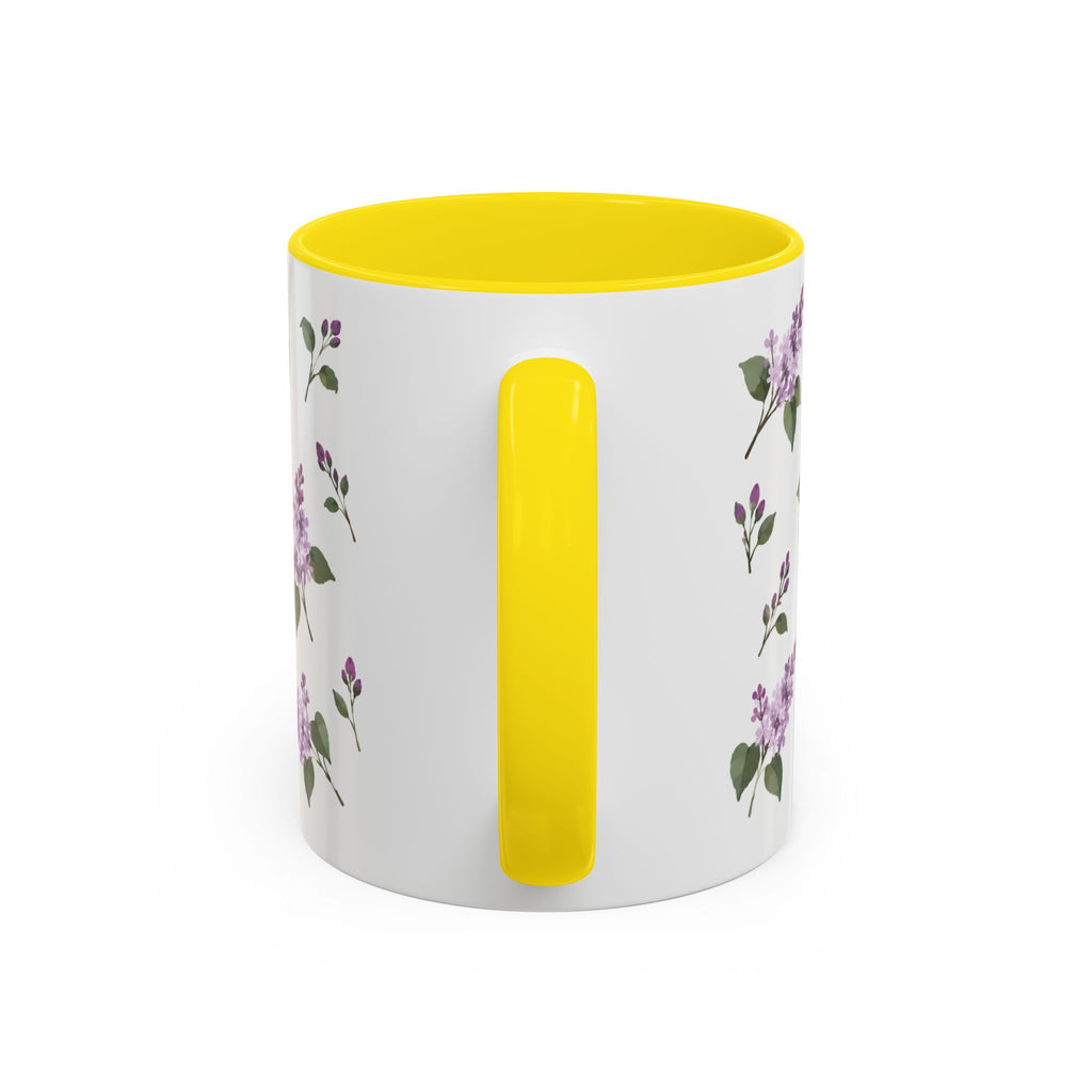 New Hampshire Purple Lilac Mug, State Flower Floral Coffee Cup, 11oz Botanical Gift