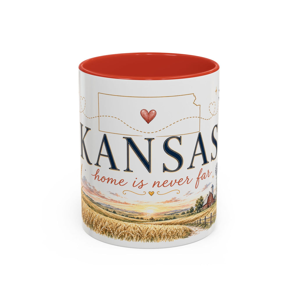 Kansas Home State Mug | Sunflower Prairie Landscape Coffee Cup