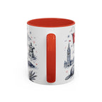 O Canada True North Coffee Mug | Canadian Pride Gift | Accent Color Ceramic 11oz 15oz