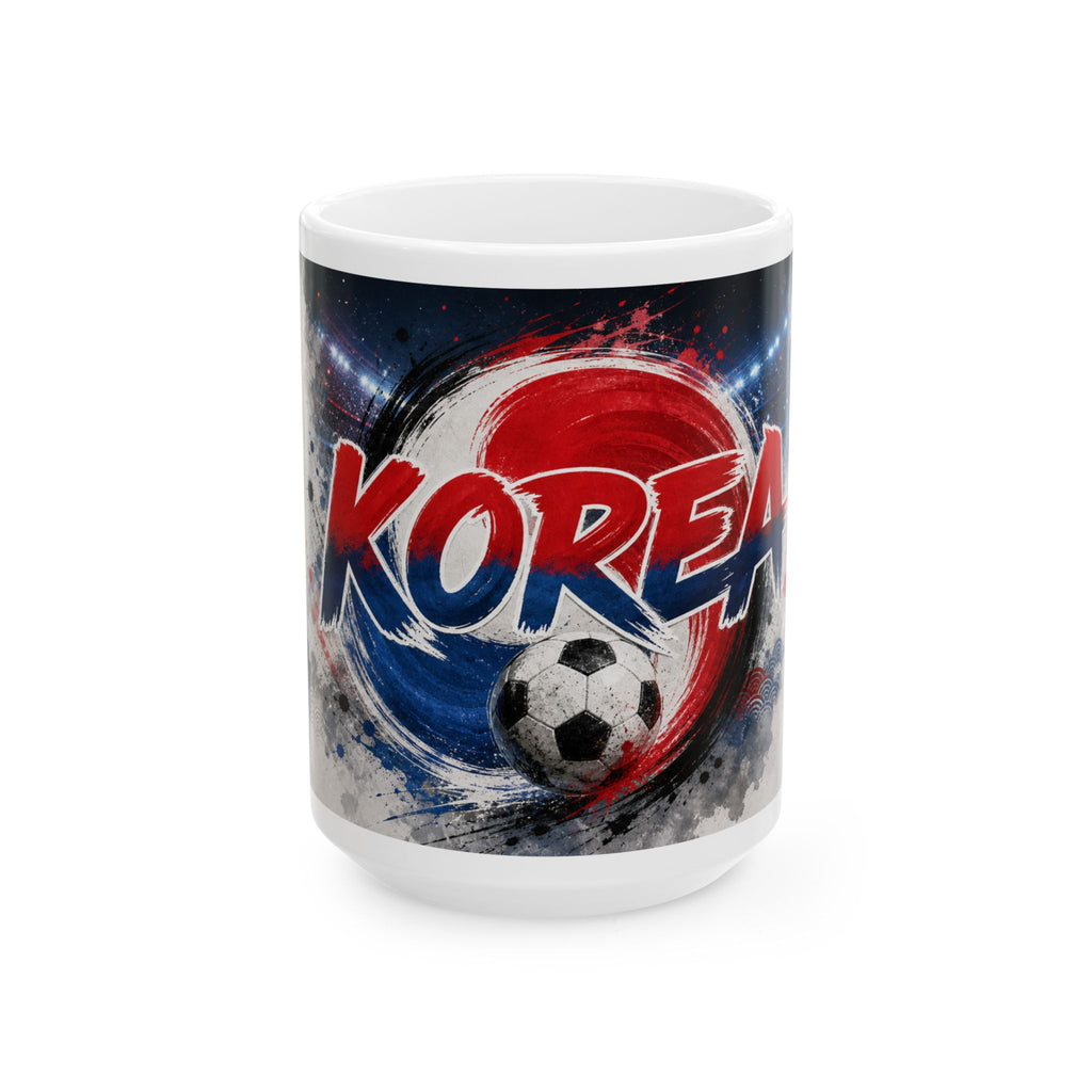 Korea Soccer Spirit Coffee Mug | Soccer Fan Gift | Ceramic 11oz 15oz Match Day Cup