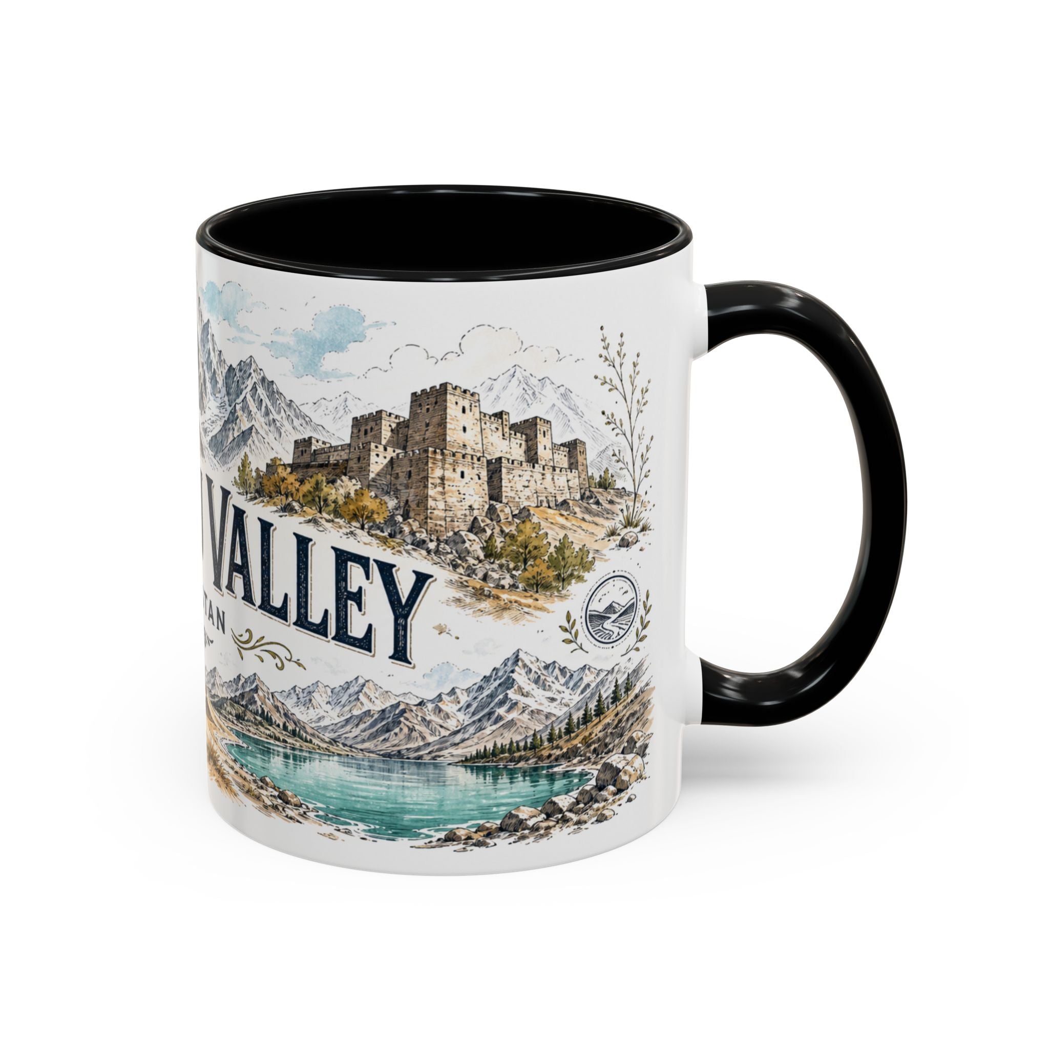 Skardu Valley Mug, Pakistan Travel Souvenir, Bucket List Gift, Accent Ceramic Coffee Mug 11oz 15oz