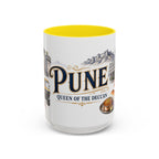 Pune Coffee Mug | India Travel Souvenir | Vintage Illustrated City Gift | 11 oz 15 oz Accent Mug