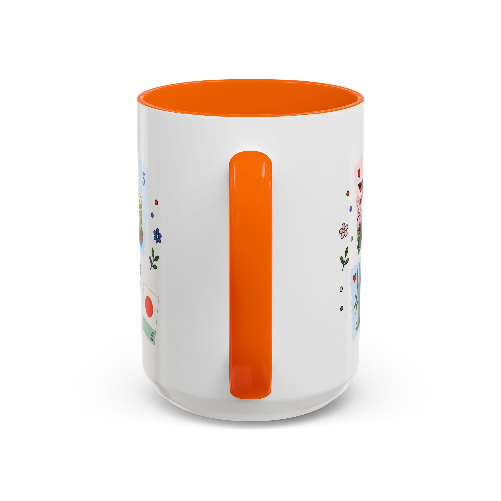 Kyoto Coffee Mug | Postage Stamp Collage Mug | Travel Souvenir Accent Cup 11oz 15oz
