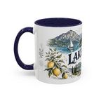 Lake Garda Mug, Italy Travel Souvenir, Bucket List Gift, Accent Ceramic Coffee Mug 11oz 15oz
