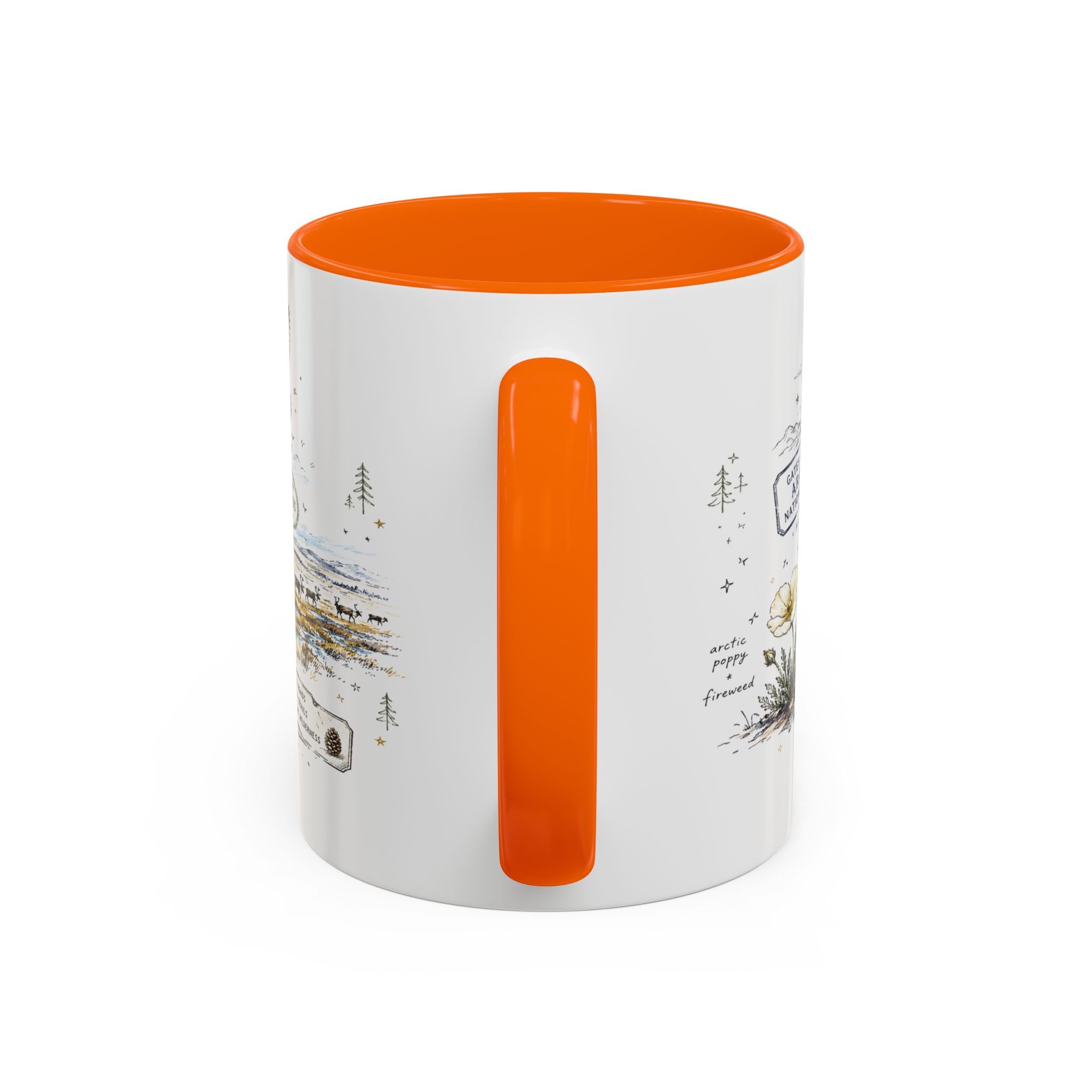 Gates of the Arctic National Park Coffee Mug | Alaska Arctic Wilderness Gift | Accent Color Ceramic 11oz 15oz