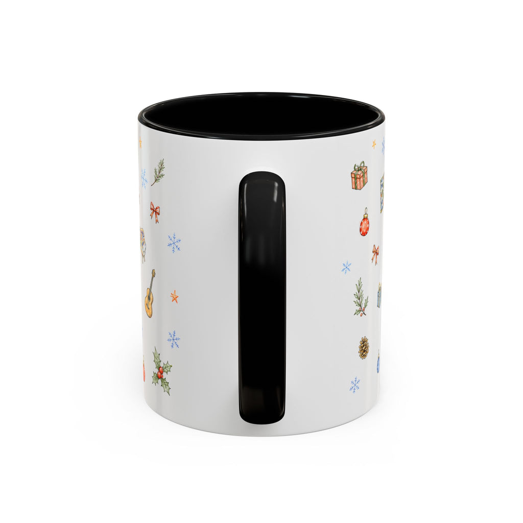 Barcelona Christmas Mug | Watercolor City Souvenir, Ceramic Coffee Cup (11oz/15oz)