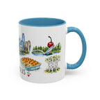 Minneapolis Illustrated Travel Mug | City Souvenir Accent Coffee Mug | 11oz 15oz Ceramic Cup