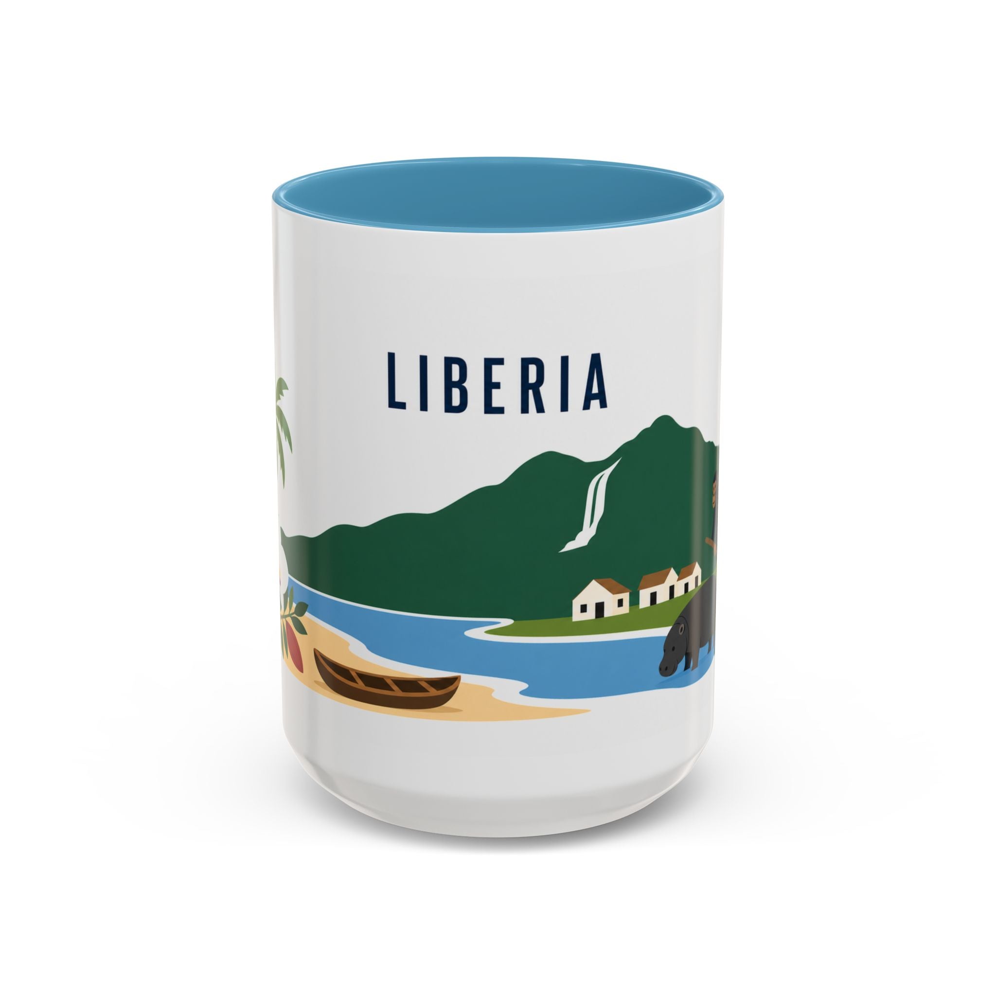 Liberia Coffee Mug | Travel Souvenir Accent Mug | Country Gift Ceramic Cup 11oz 15oz