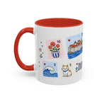 Dubrovnik Coffee Mug | Postage Stamp Collage Mug | Travel Souvenir Accent Cup 11oz 15oz