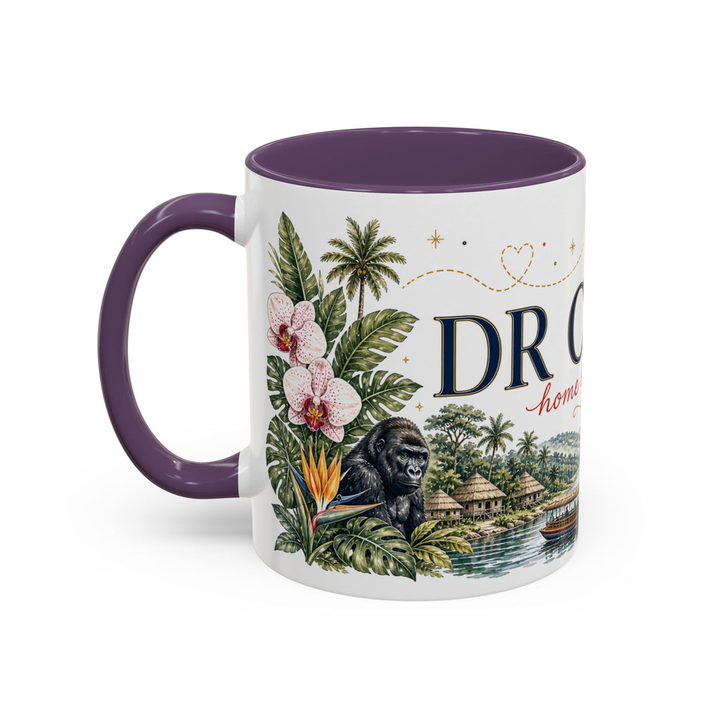 DR Congo Home Country Mug | Moving Away Gift | Long Distance Friendship | 11 oz 15 oz Accent Mug