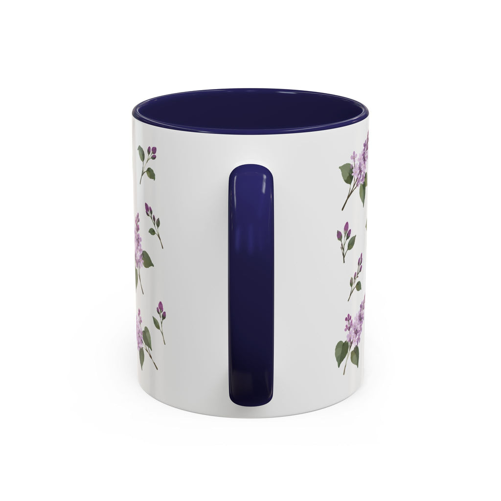 New Hampshire Purple Lilac Mug, State Flower Floral Coffee Cup, 11oz Botanical Gift