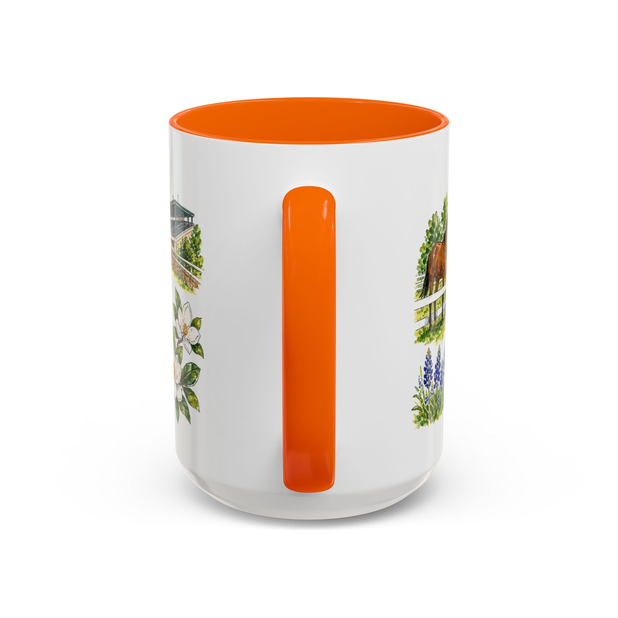 Lexington Illustrated Travel Mug | City Souvenir Accent Coffee Mug | 11oz 15oz Ceramic Cup