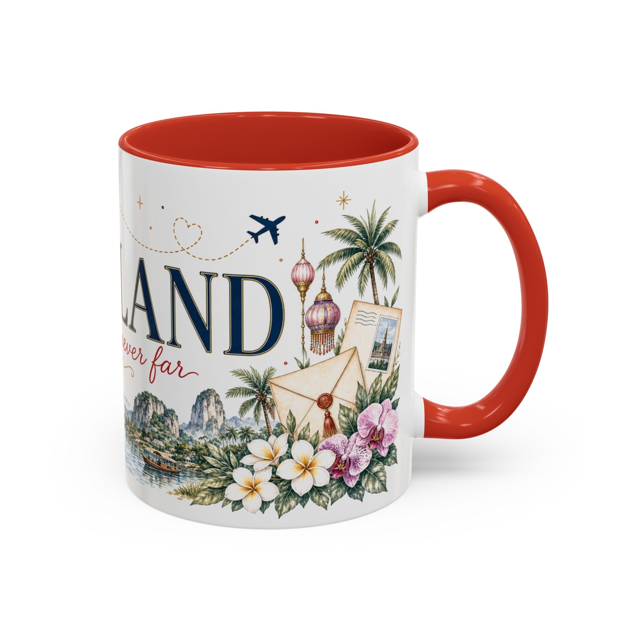 Thailand Home Country Mug | Moving Away Gift | Long Distance Friendship | 11 oz 15 oz Accent Mug