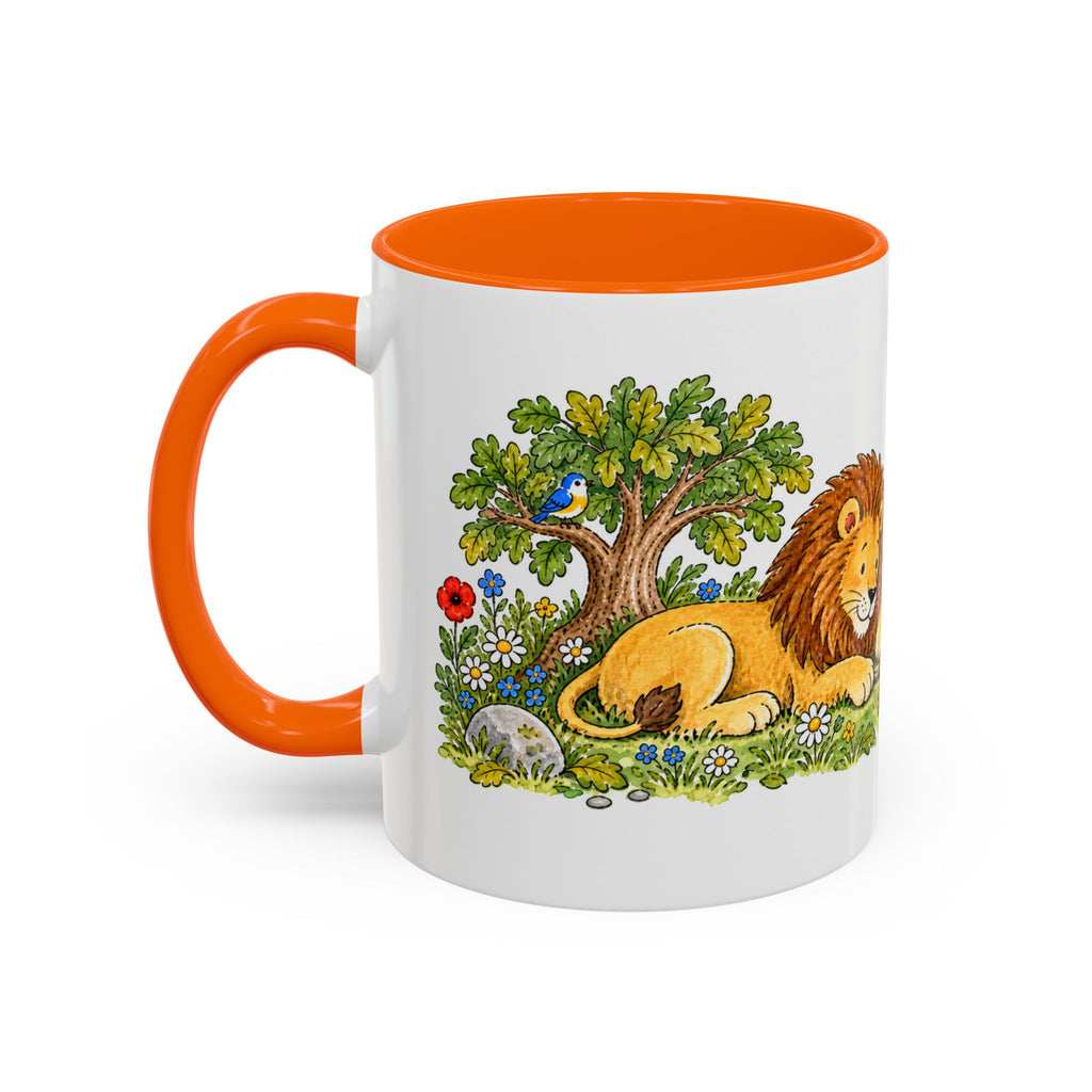 The Lion and the Mouse Mug | Storybook Fairy Tale Accent Coffee Mug | EveryLegend