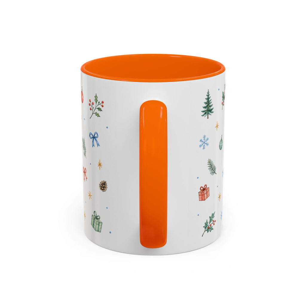 Ireland Christmas Mug | Watercolor Travel Souvenir | Holiday Gift | Accent Ceramic Coffee Cup 11oz 15oz
