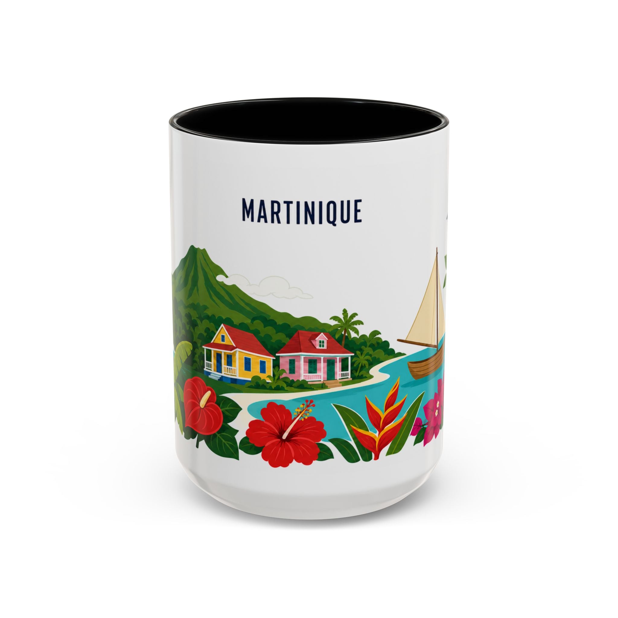 Martinique Coffee Mug | Travel Souvenir Accent Mug | Country Gift Ceramic Cup 11oz 15oz
