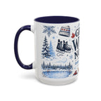 Great White North Coffee Mug | Canadian Pride Gift | Accent Color Ceramic 11oz 15oz