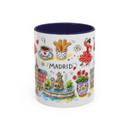 Madrid Travel Mug | European City Souvenir Accent Coffee Mug | 11oz 15oz Ceramic Cup
