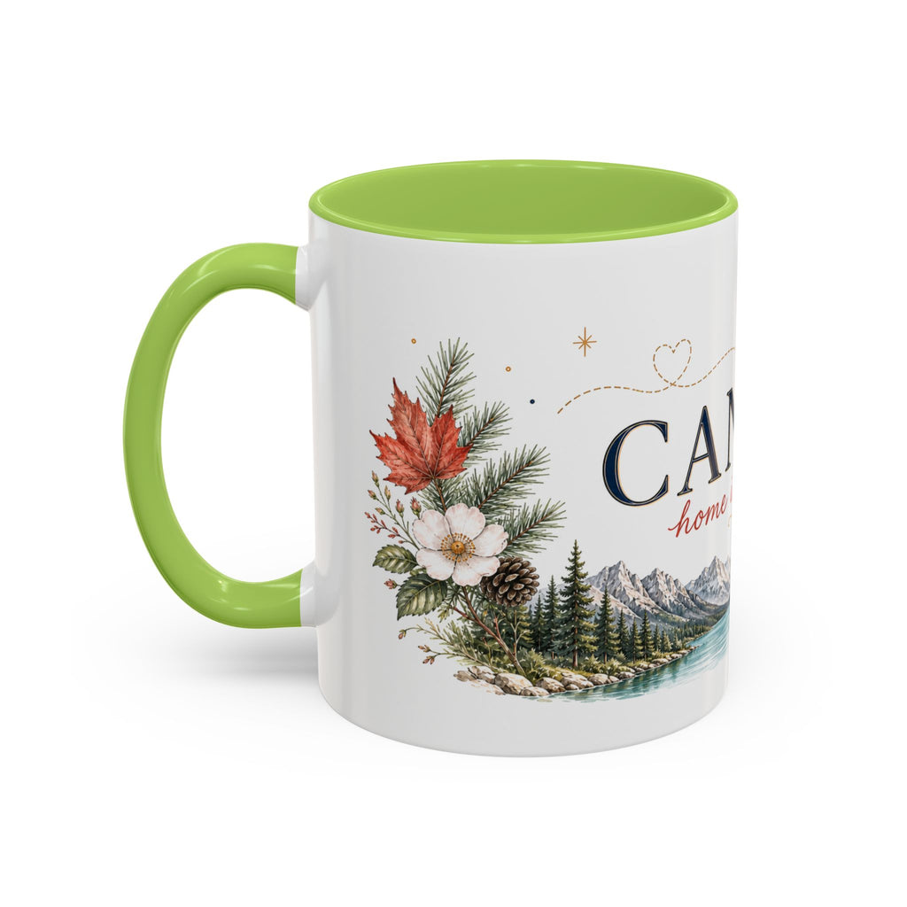 Canada Home Country Mug | Moving Away Gift | Long Distance Friendship | 11 oz 15 oz Accent Mug