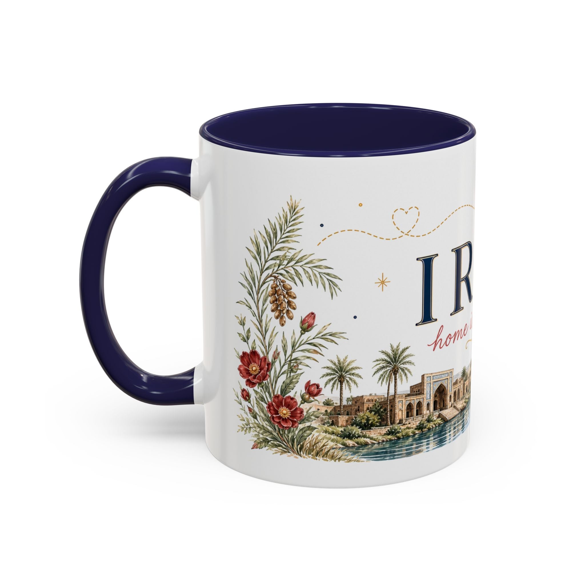 Iraq Home Country Mug | Moving Away Gift | Long Distance Friendship | 11 oz 15 oz Accent Mug