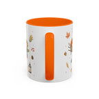 Thanksgiving Mug | Country Harvest Watercolor Gift | Pumpkin Scarecrow Accent Cup 11oz 15oz