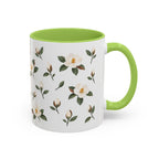 Louisiana Magnolia Mug, State Flower Floral Coffee Cup, 11oz Botanical Gift