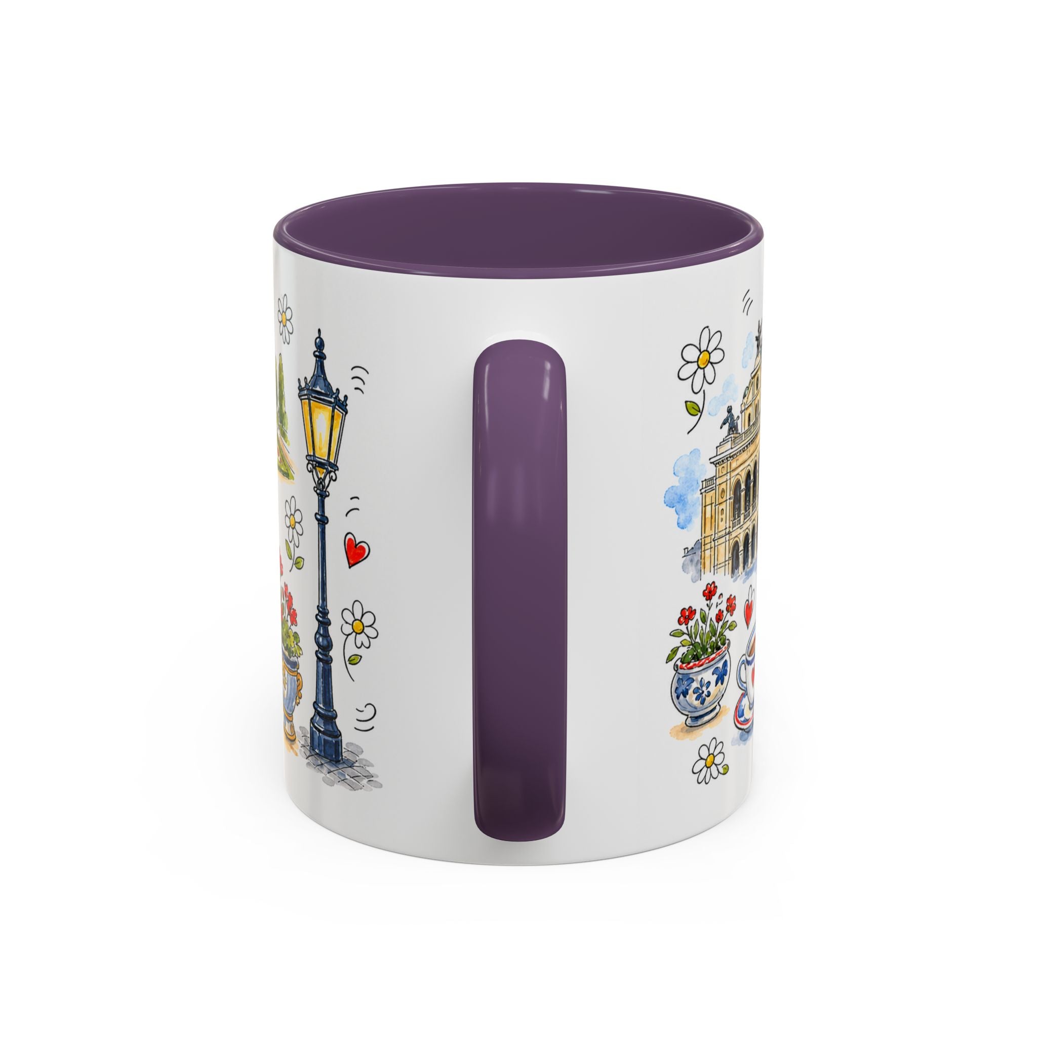 Vienna Travel Mug | European City Souvenir Accent Coffee Mug | 11oz 15oz Ceramic Cup