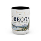 Oregon State Mug | Moving Away, Long Distance Friendship Gift | 11oz 15oz Accent Mug